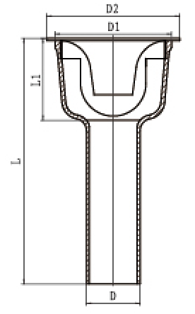 鑄鐵加長(zhǎng)防返溢地漏結(jié)構(gòu)圖